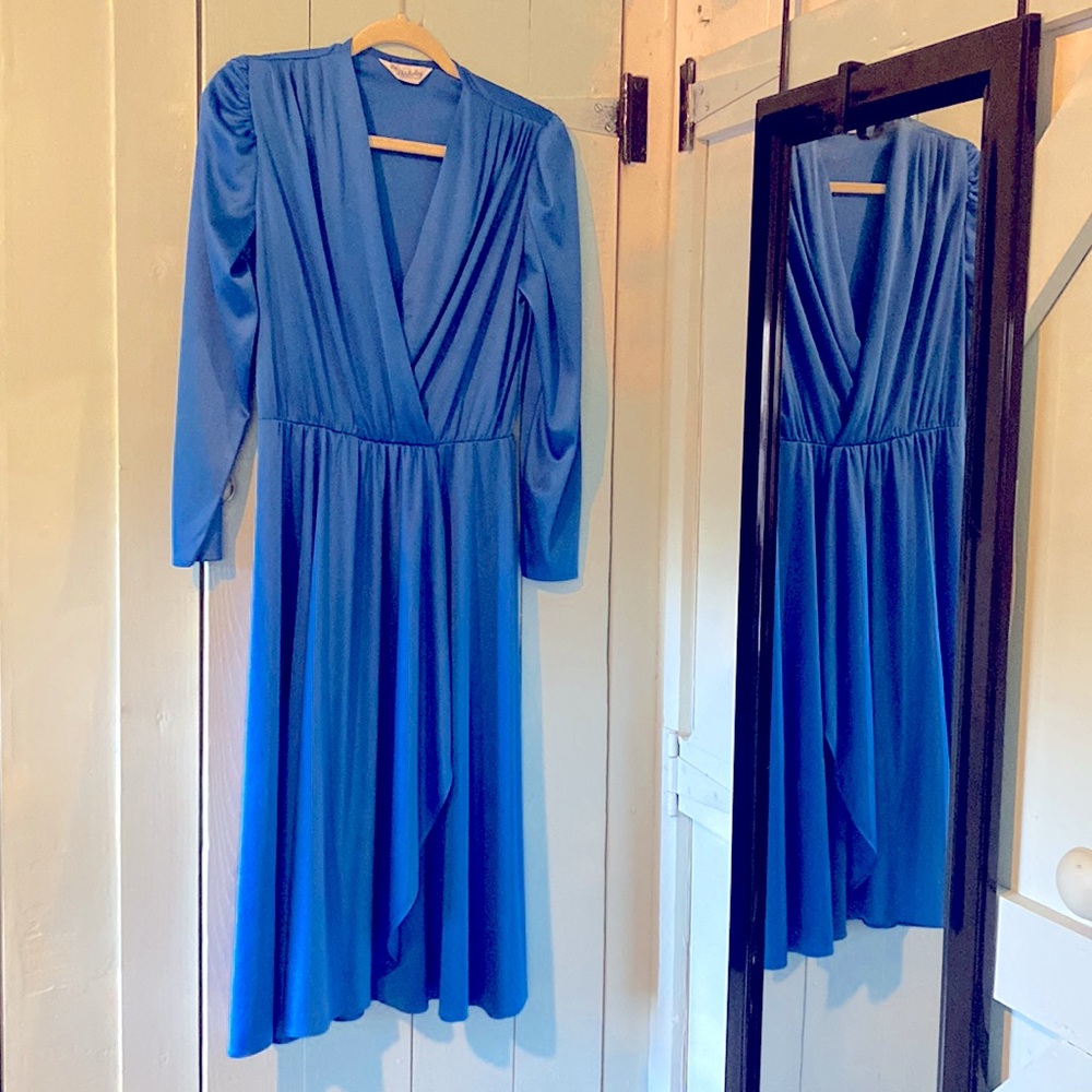 Electric Blue Vintage Dress